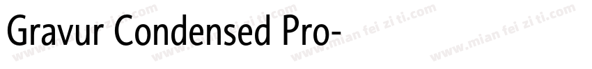 Gravur Condensed Pro字体转换